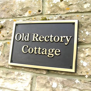 Personalized Bronze Door Signs |Custom Bronze House Plaque | Home Name Plate | Casting Vintage Style Address Signs | cast Outdoor Indoor