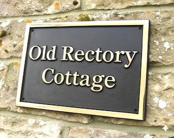 Personalized Bronze Door Signs |Custom Bronze House Plaque | Home Name Plate | Casting Vintage Style Address Signs | cast Outdoor Indoor