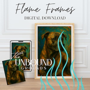 Brindle Pitbull Dog Art Print: Modern Pet Portrait Poster