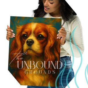 Cavalier King Charles Spaniel Wall Art | Pet Portrait Poster | Dog Lover Gift | Cavalier Decor | Dog Breed Wall Print
