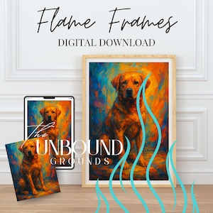 Labrador Retriever Portrait: Digital Download Dog Wall Art