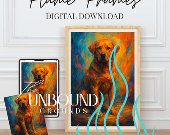 Labrador Retriever Portrait: Digital Download Dog Wall Art