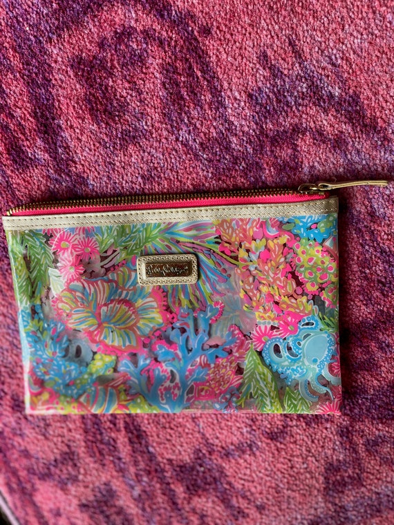 Lilly Pulitzer Cosmetic Makeup zippered pouch
