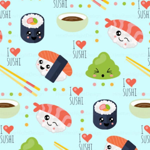 I Love Sushi - Etsy