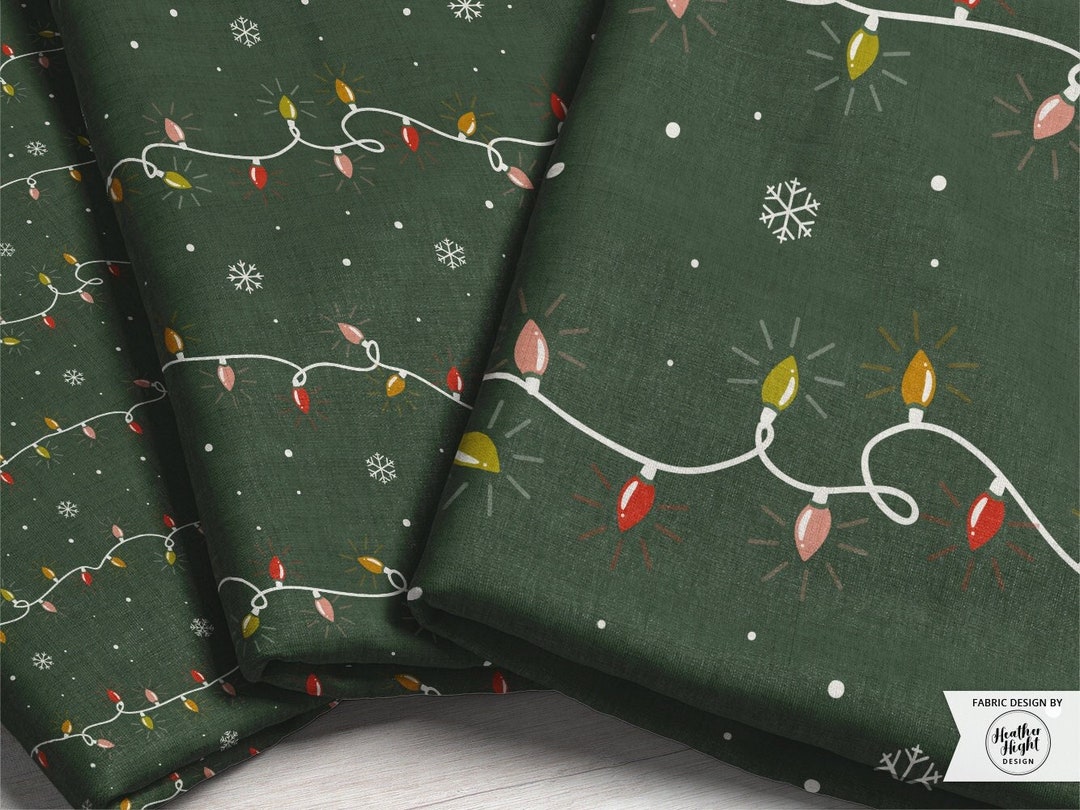 Letters to Santa Fabric, Christmas Fabric, 100% Cotton, Stockings Fabric,  Fabric by the yard, Tree Skirts Fabric, Holiday & Seasonal