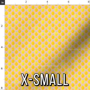 Pink Lemonade Fabric - Lemon Print by the Yard & Fat Quarter X-Small