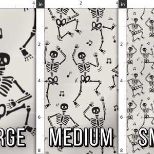 Dancing Skeletons Fabric – Halloween Boogie Print by the Yard & Fat Quarter image 5