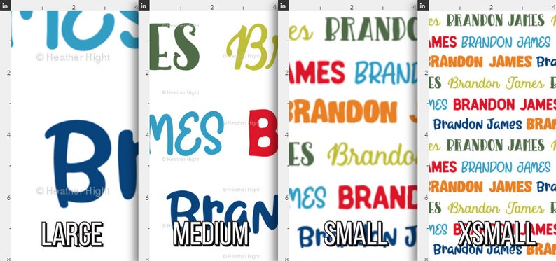 Boys Personalized Fabric Bright Colorful Name Fabric Quilting Fabric Custom Name Fabric Nursery Kids Print by the Yard /& Fat Quarter
