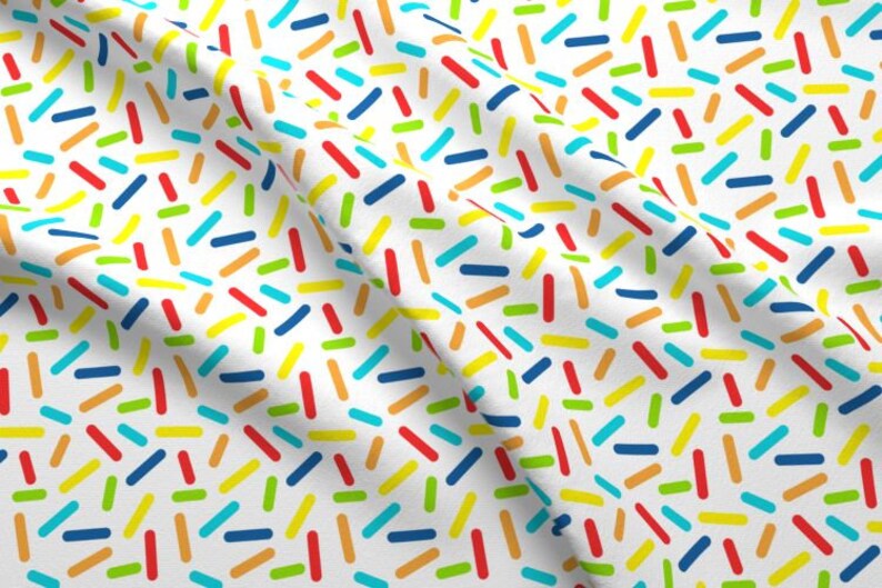 Rainbow Donut Sprinkle Fabric by the Yard / Baby Nursery Etsy