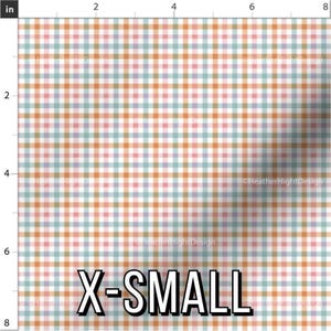 Spring Gingham Fabric – Pastel Plaid Easter Print by the Yard & Fat Quarter X-Small