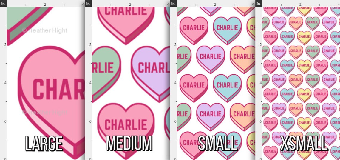 Candy hearts personalized Clearance