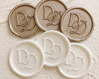 Wedding Wax Seals Stickers Custom Initials