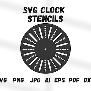 Clock Stencil SVG: Number Placement Template (Digital Download)