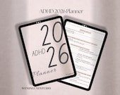 2026 ADHD Planner, Daily Focus Planner for Adult ADHD, Time-Blocking & Brain Dump, Hyperlinked PDF, GoodNotes, iPad, iPhone, Android