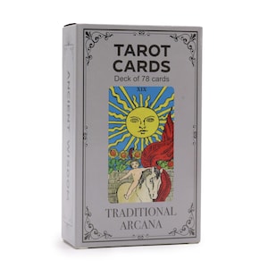 Cartes de Tarot Traditionnelles avec Guide – Jeu Complet Divinatoire – Arcanes Majeurs et Mineurs – Coffret Cadeau Spirituel