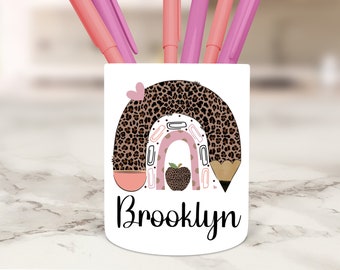 Personalized Pencil Holder, Pen Holder, Teacher Gift, Back to School