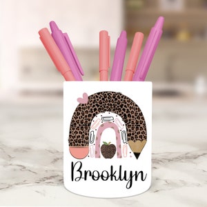 Personalized Pencil Holder, Pen Holder, Teacher Gift, Back to School