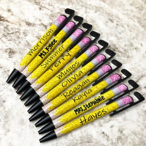 Teacher Pens Personalized, Teacher Gift, Personalized Teacher Gift, Gift for her, Pencil Pen image 5