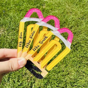 Teacher Appreciation Gift, Personalized Jumbo Paper Clip, Teacher Gift, Teacher Gift Idea, Back to School, Paper Clip, Pencil Paper Clip