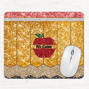 Teacher Mouse Pad, Personalized Mouse pad, Teacher Gift, Back to school Design 11
