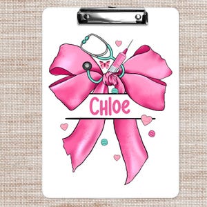 Personalized Nurse Clipboard, Nurse Gift, Nurse Appreciation Gift, Gift for Nurse, Personalized Clipboard, Custom Clipboard, Design 205