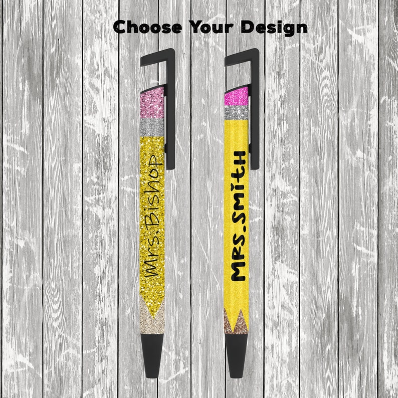 Teacher Pens Personalized, Teacher Gift, Personalized Teacher Gift, Gift for her, Pencil Pen image 1