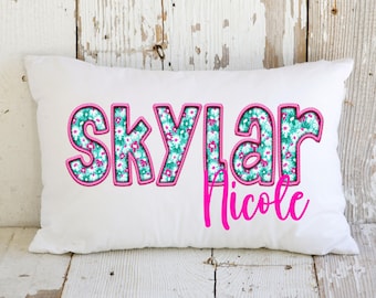 Personalized Toddler Pillow Case, Girls Personalized Pillowcase, Girls Christmas Gift, Girls Easter Gift, Birthday gift for Girls