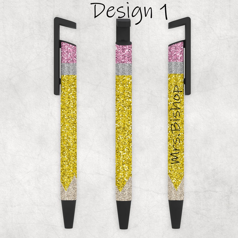 Teacher Pens Personalized, Teacher Gift, Personalized Teacher Gift, Gift for her, Pencil Pen Design 1