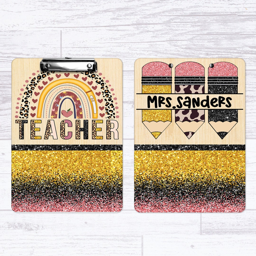 Personalized Clipboard, Teacher Clipboard, Teacher Gift, Clip Board Design 101 Etsy