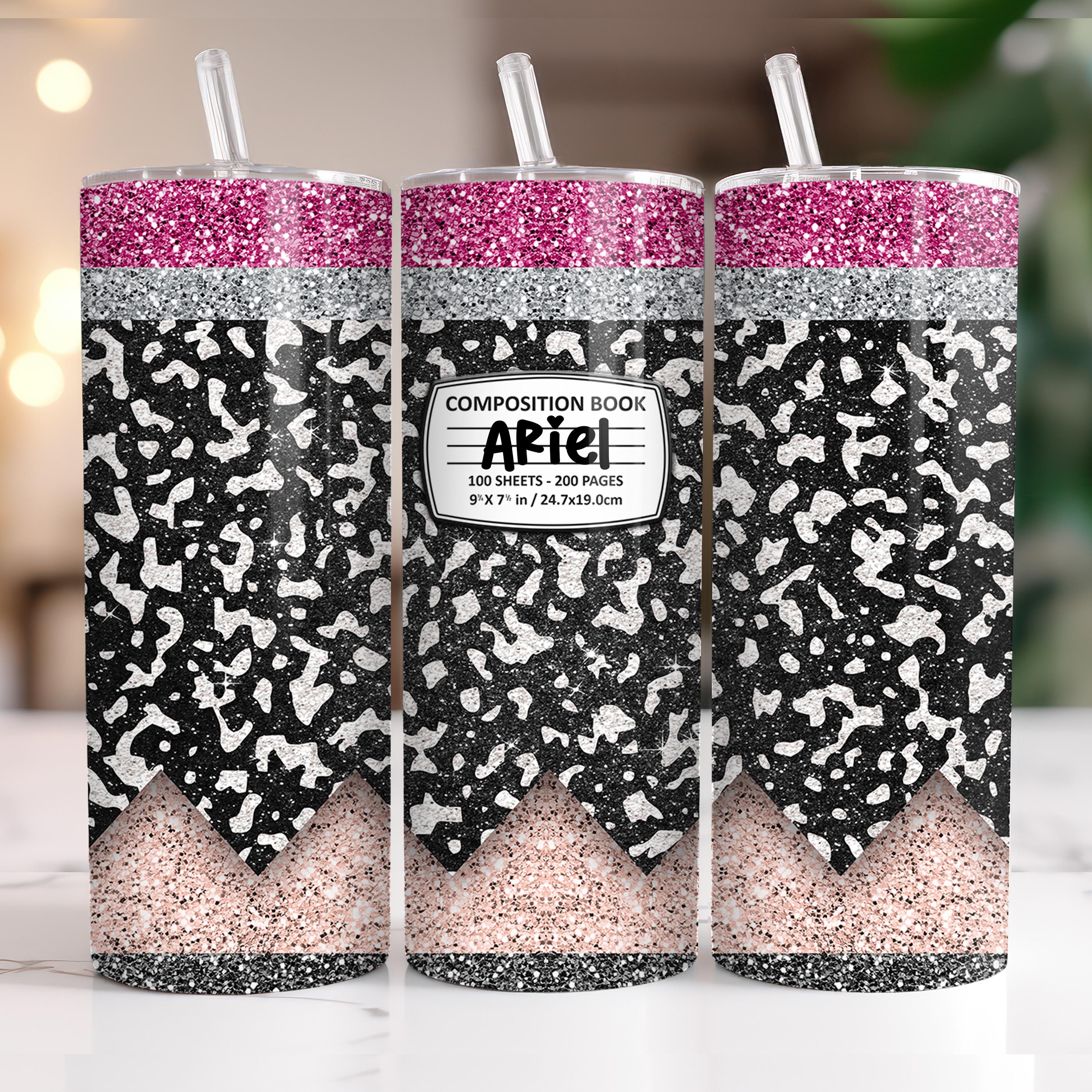 Composition Book Tumbler, Teacher Tumbler, Teacher Gift, Back to school Design 72