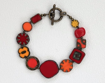 Eris Czech Glass Bead Bracelet
