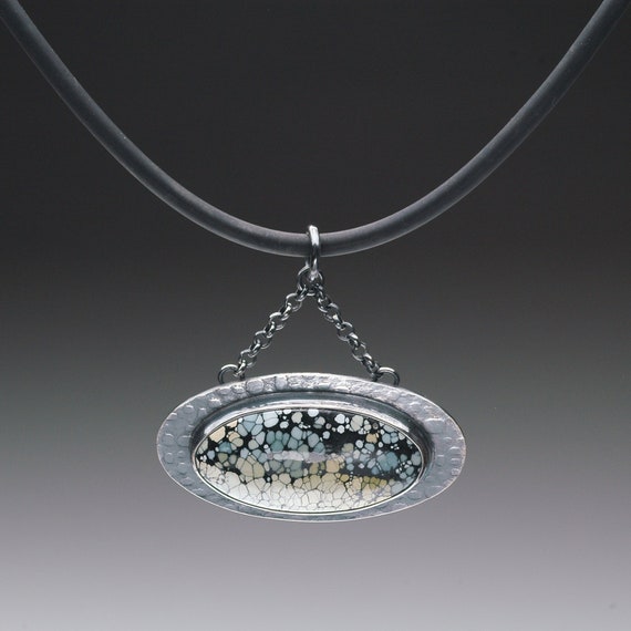 Lava Flow Agate Very Rare Native American Navajo Sterling Silver Huge Pendant Lava Flow Agate Very Rare Native American Navajo Sterling Silver Huge Pendant