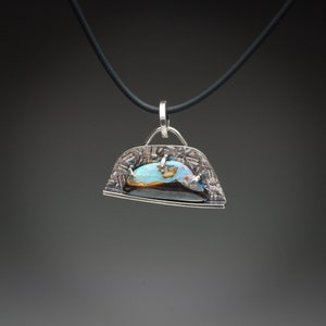 Australian Boulder Opal Pendant