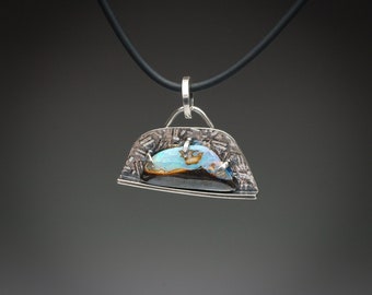 Australian Boulder Opal Pendant