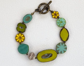 Ariel Czech Glass Bracelet
