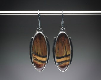 Marra Mamba Tiger Eye Oval Earrings