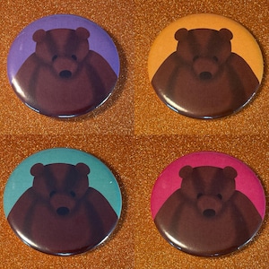 Fatigued Bear Pin Badge