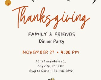Thanksgiving Invitation