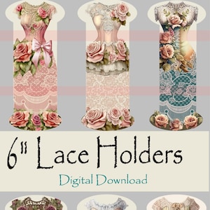 Lace Holders digital download  for trims, ribbons, fabric, lace
