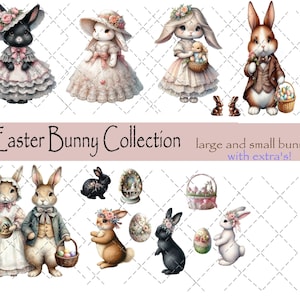 Make your own Standing Easter bunnies digital download