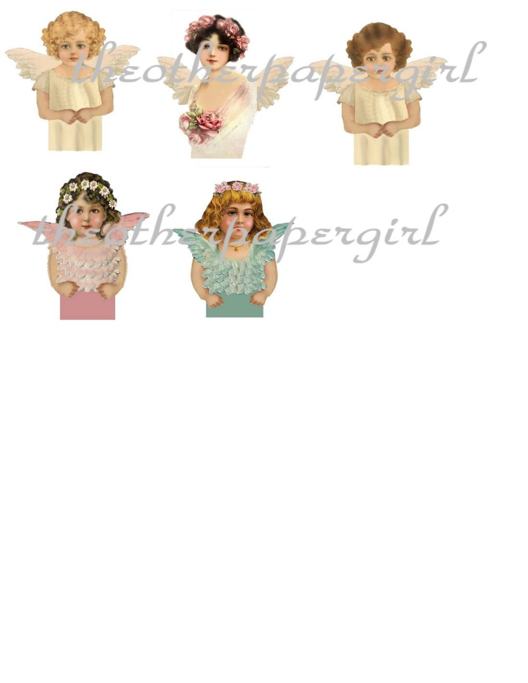 Printable Angels Head