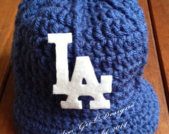 dodgers baby beanie