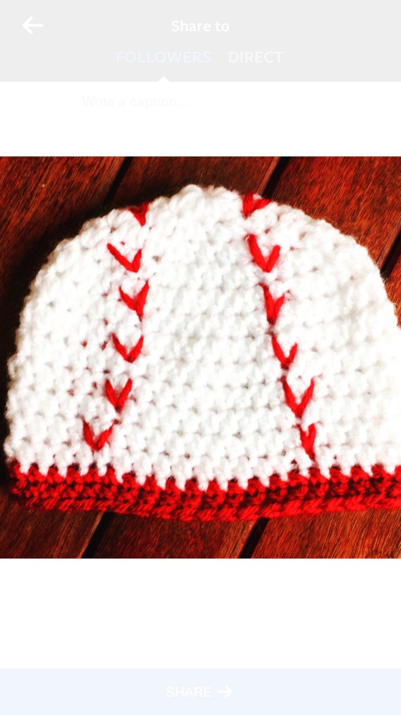 Newborn Baby Baseball Toboggan Hat Etsy