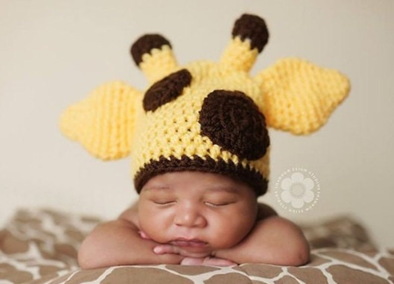 Newborn Baby Giraffe Hat Giraffe 