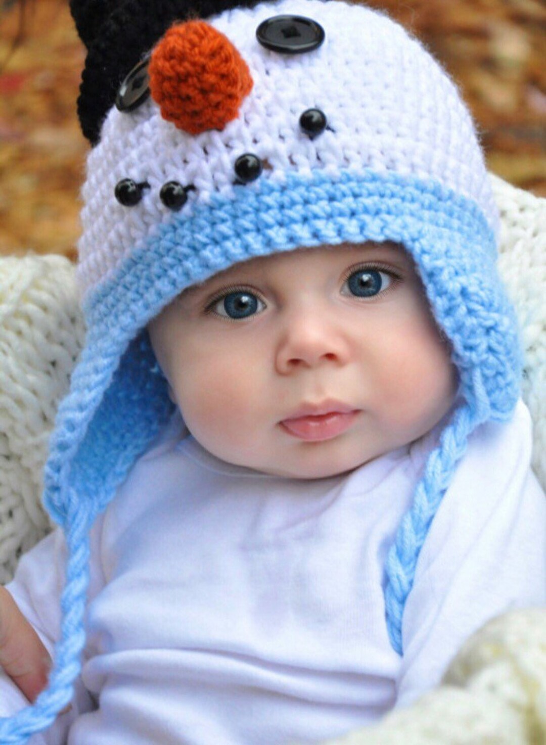 Baby Snowman Hat, Newborn Hat, Christmas Hat, Adult Snowman Hat, Child
