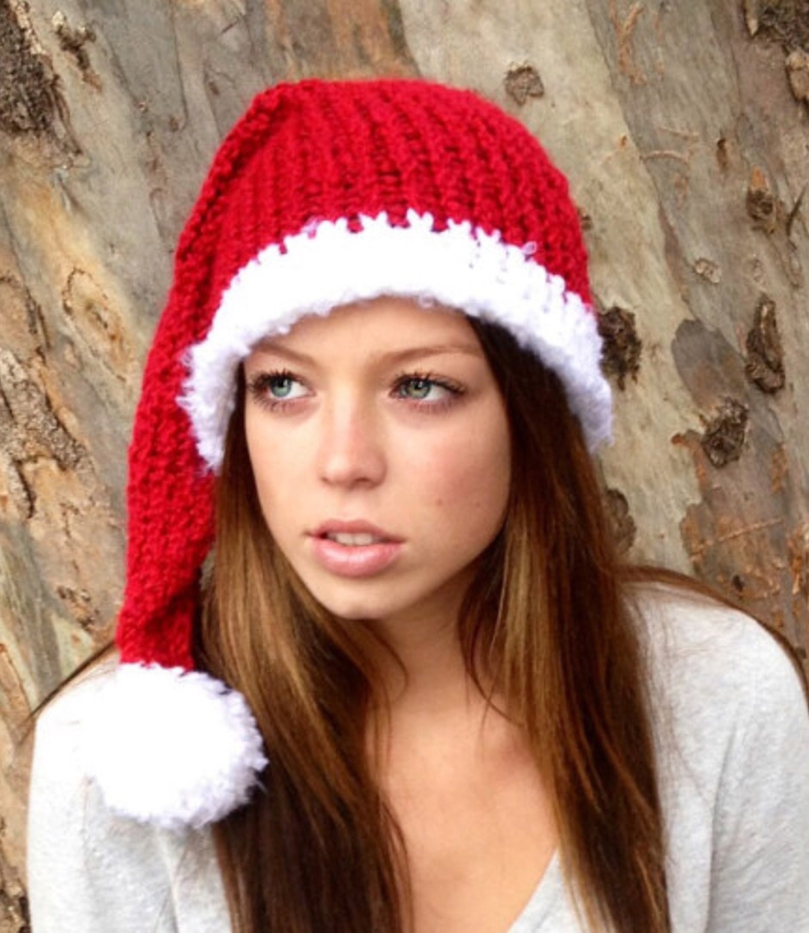 Christmas Baby Hats Knit Santa Hats Holiday Hats Children Etsy