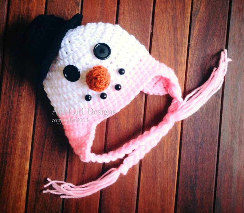 Snowman Hat Baby Snowman Hat Baby Christmas Hat Snowman Etsy