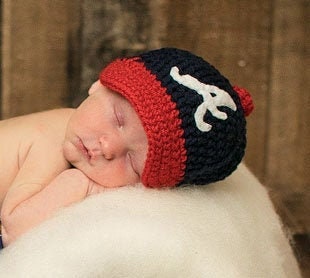 Newborn Baby Atlanta Braves Baseball 