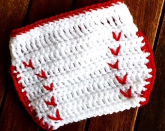 Baby Baseball Diaper Cover - Diaper Cover - Baby - Baseball - Newborn - Photo Prop