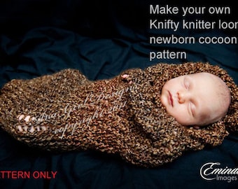 Knifty knitter loom newborn cocoon pattern